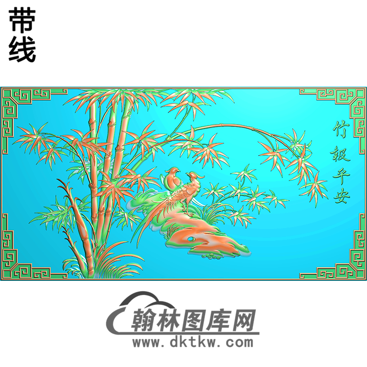 HD-073-花草动物系列精雕图（ZZ-084）展示