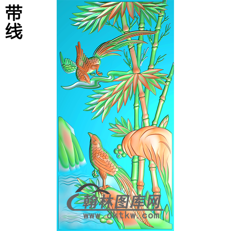 HD-174-花草动物系列精雕图（ZZ-088）展示