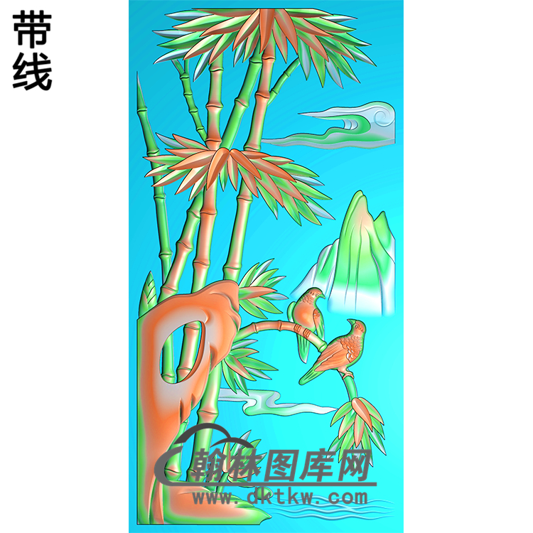 HD-175-花草动物系列精雕图（ZZ-089）展示