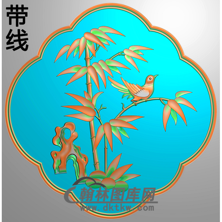 Z-3030-明式衣柜小竹花精雕图（ZZ-141）展示
