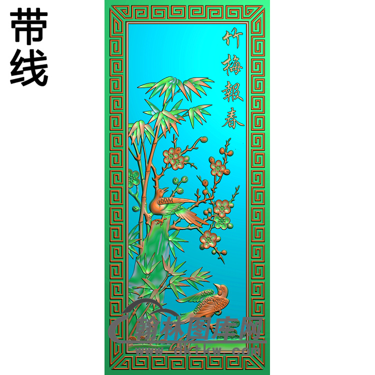 ZZ-002-竹子精雕图（ZZ-160）展示