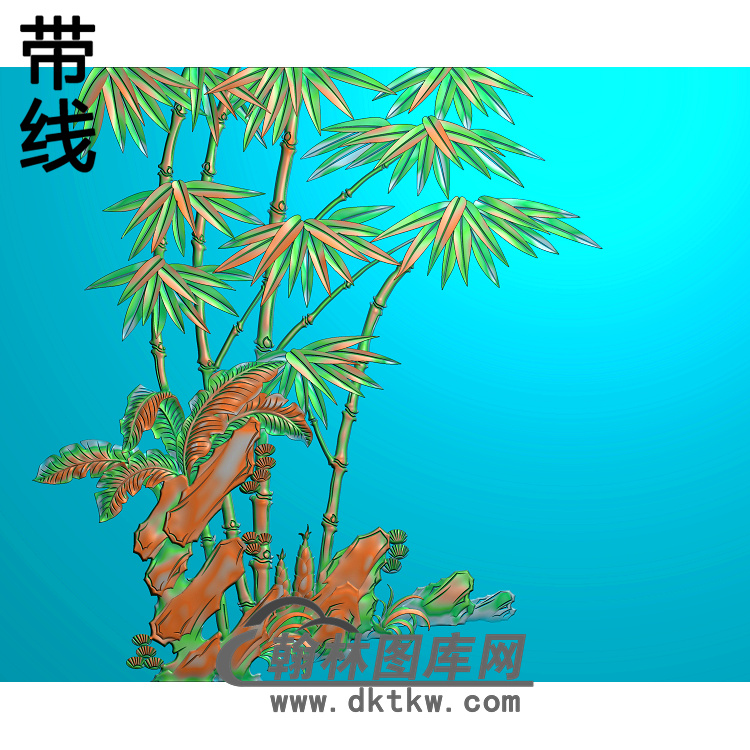 梅兰菊竹047_AUTOSAVE精雕图（ZZ-255）展示