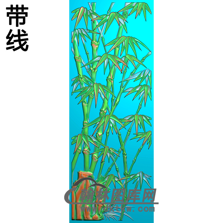 竹子（修改）精雕图（ZZ-302）展示