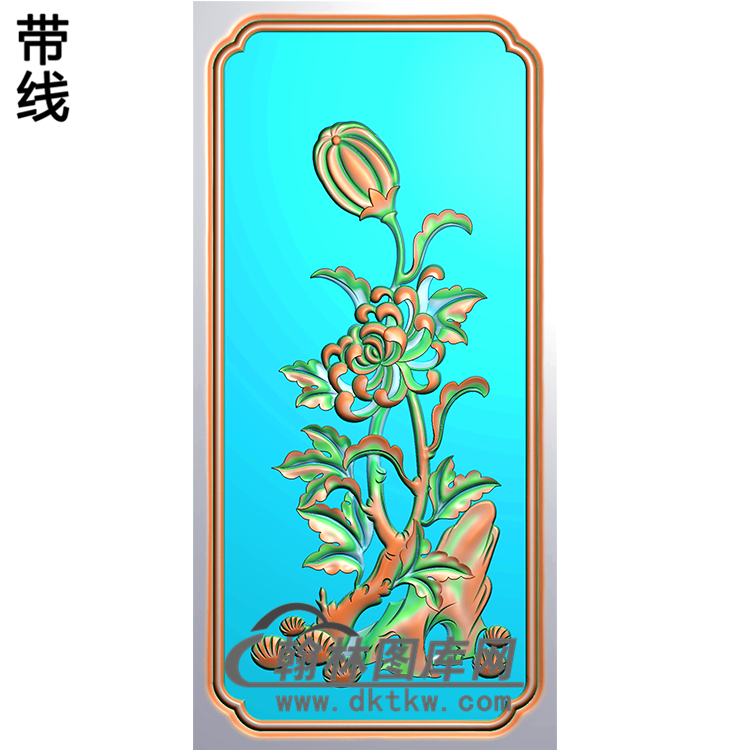 菊花精雕图（JH-004)展示