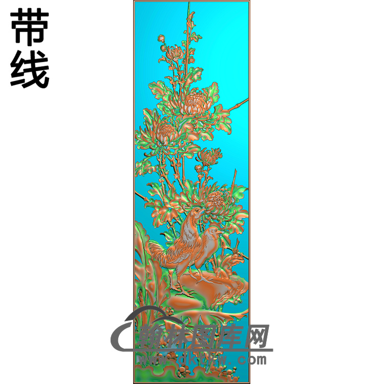 菊花精雕图（JH-015)展示