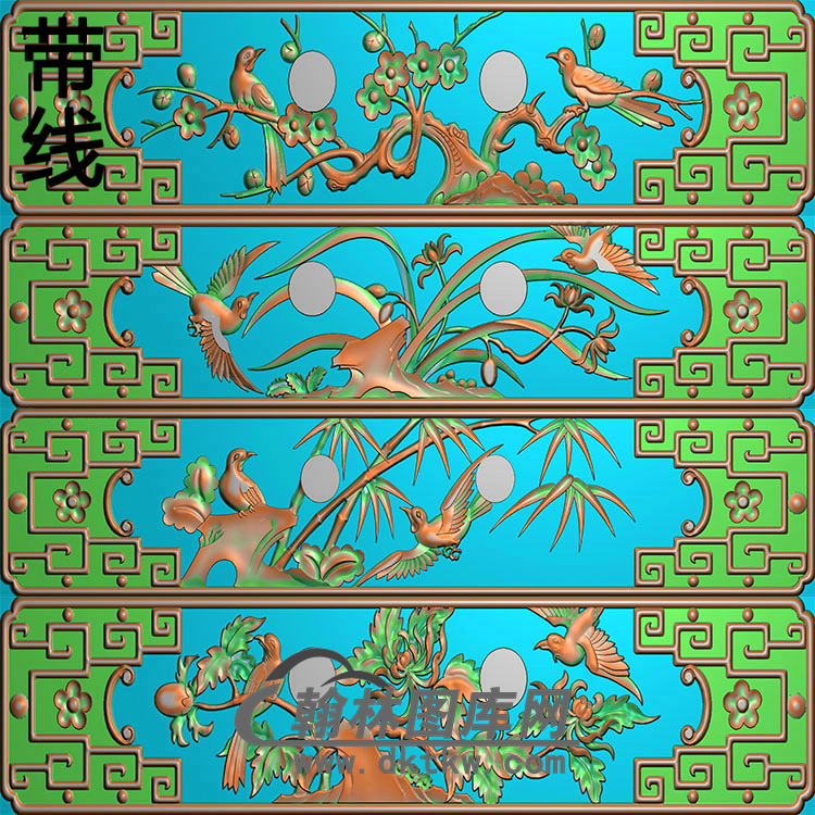 菊花精雕图（JH-019)展示