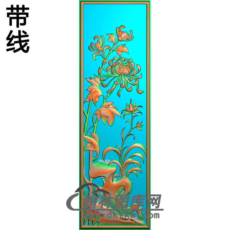 菊花精雕图（JH-034)展示