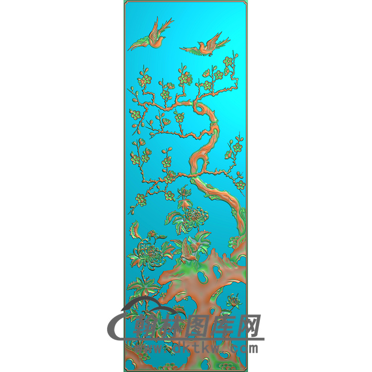菊花精雕图（JH-040)展示