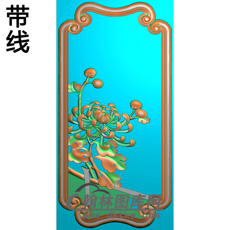 菊花精雕图（JH-045)展示