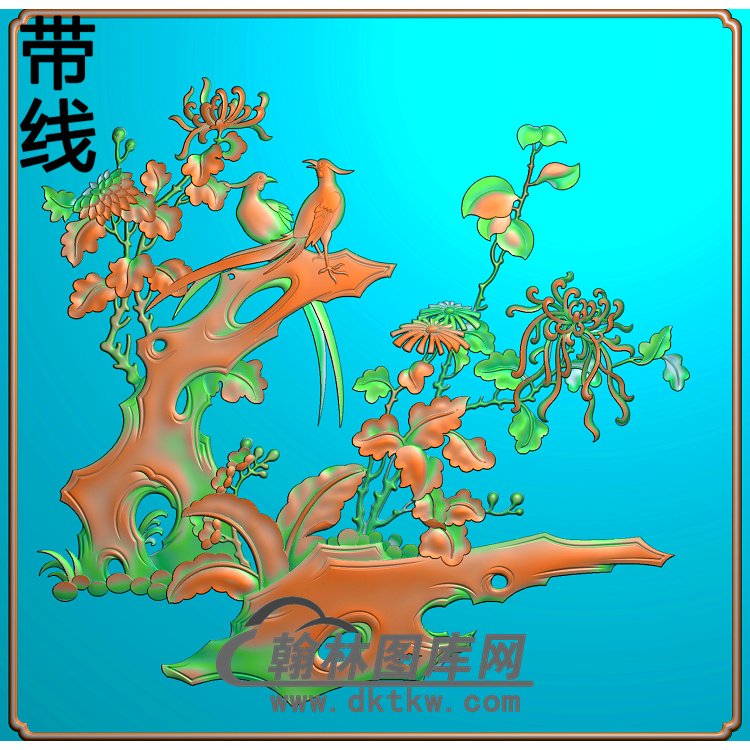 菊花精雕图（JH-056)展示