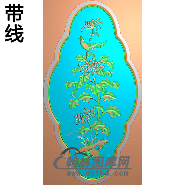 菊花精雕图（JH-061)展示