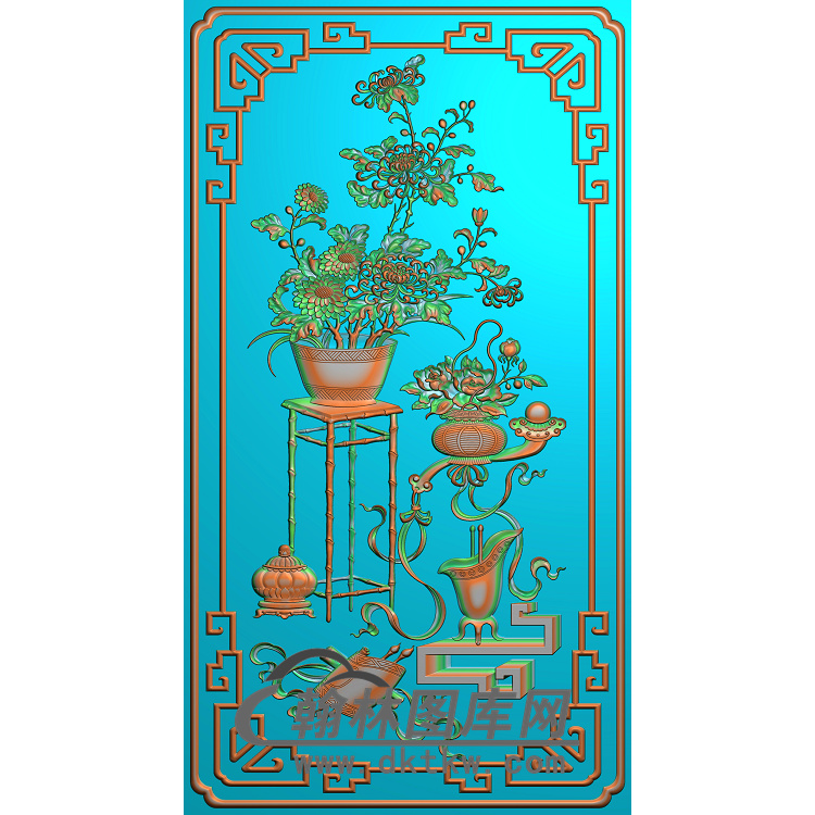 菊花精雕图（JH-070)展示