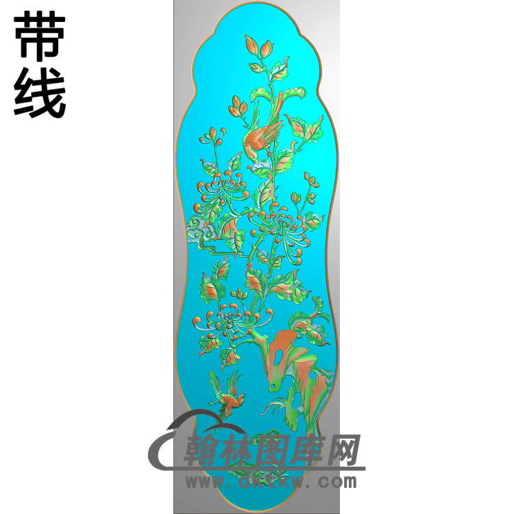 菊花精雕图（JH-077)展示