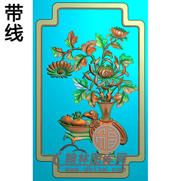 菊花精雕图（JH-087)展示