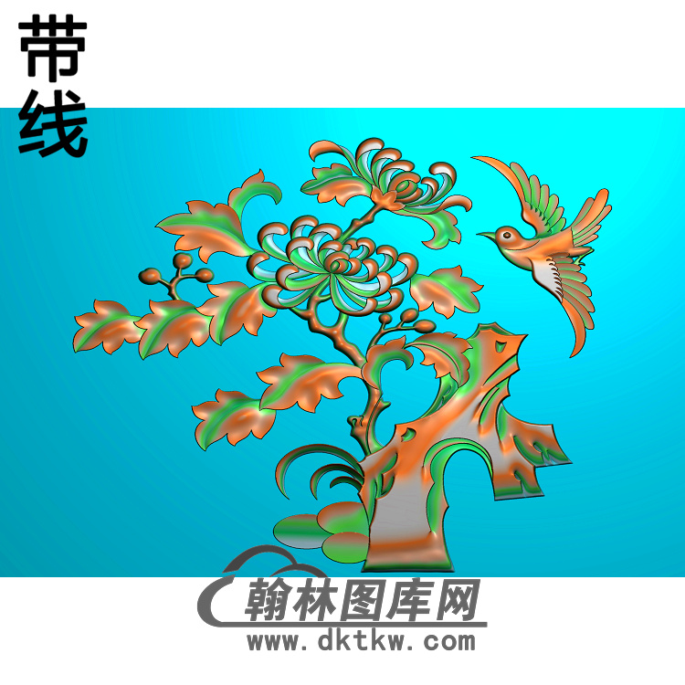 菊花精雕图（JH-100)展示