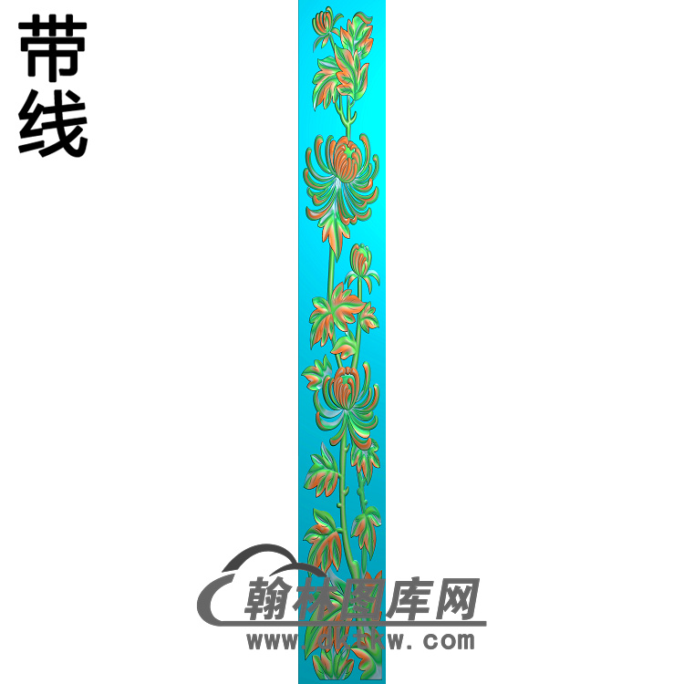 菊花精雕图（JH-166)展示