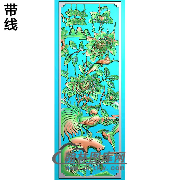 HD-006-花草动物系列精雕图（ZHN-012）展示