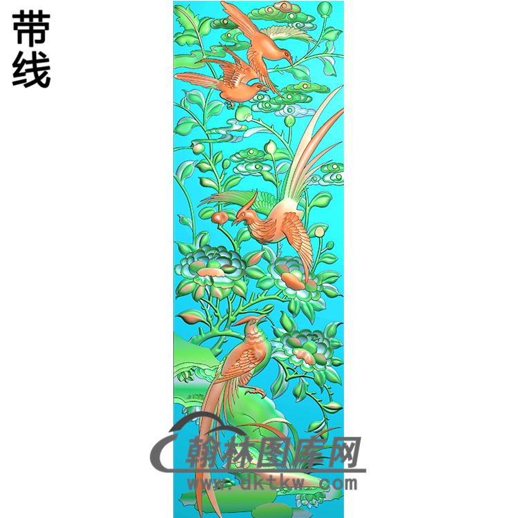 HD-022-花草动物系列精雕图（ZHN-018）展示