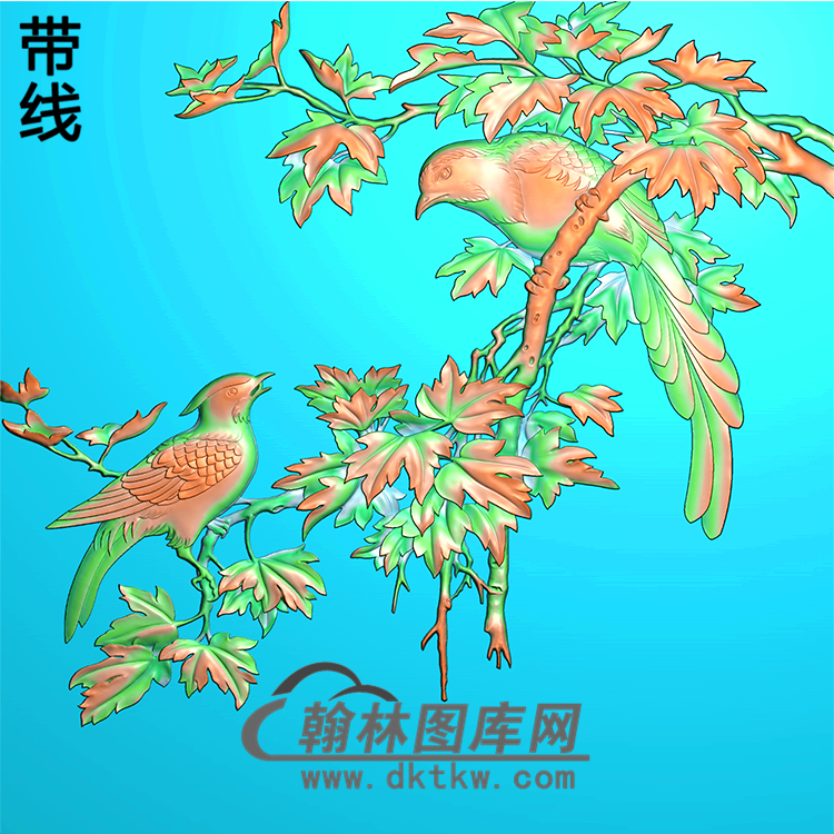 HD-040-花草动物系列精雕图（ZHN-026）展示