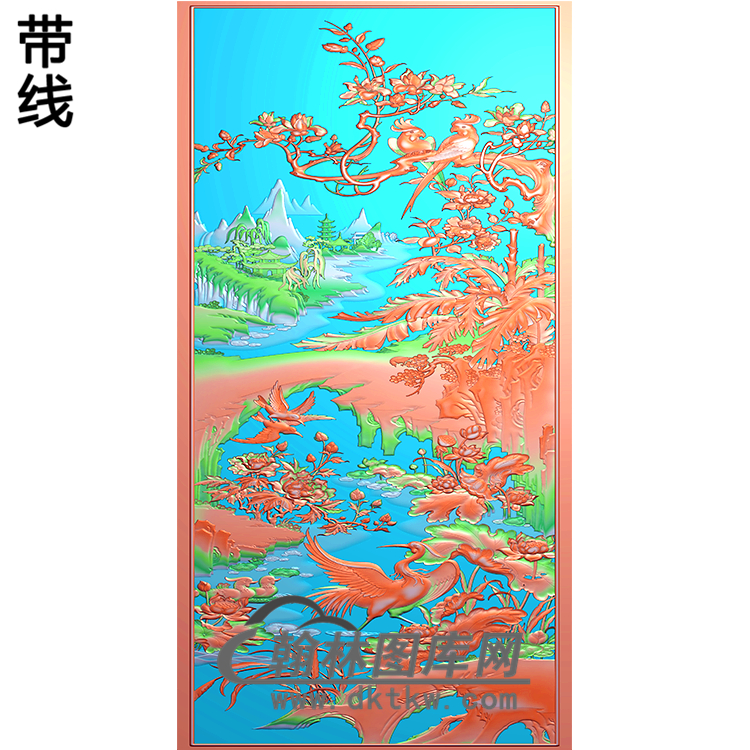 HD-054-花草动物系列精雕图（ZHN-033）展示