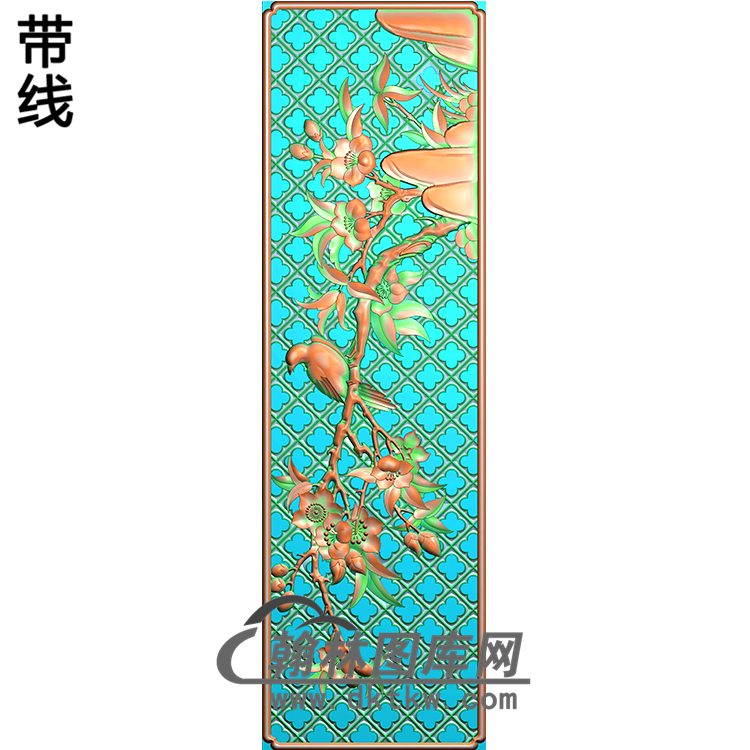 HD-082-花草动物系列精雕图（ZHN-042）展示