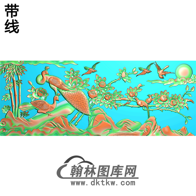 HD-094-花草动物系列精雕图（ZHN-049）展示