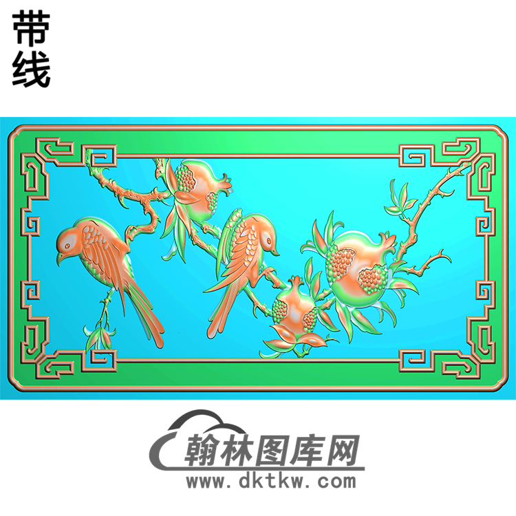 HD-120-花草动物系列精雕图（ZHN-052）展示