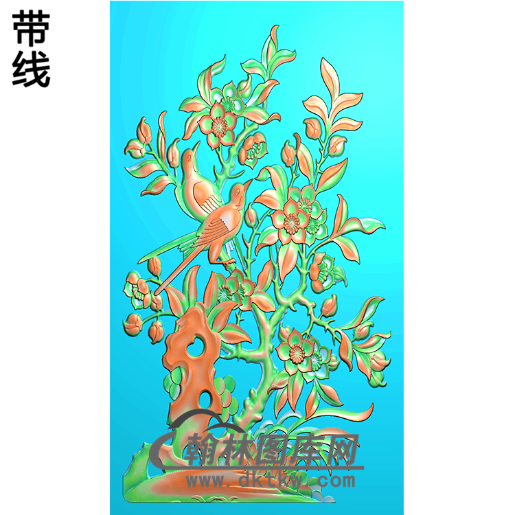 HD-127-花草动物系列精雕图（ZHN-054）展示