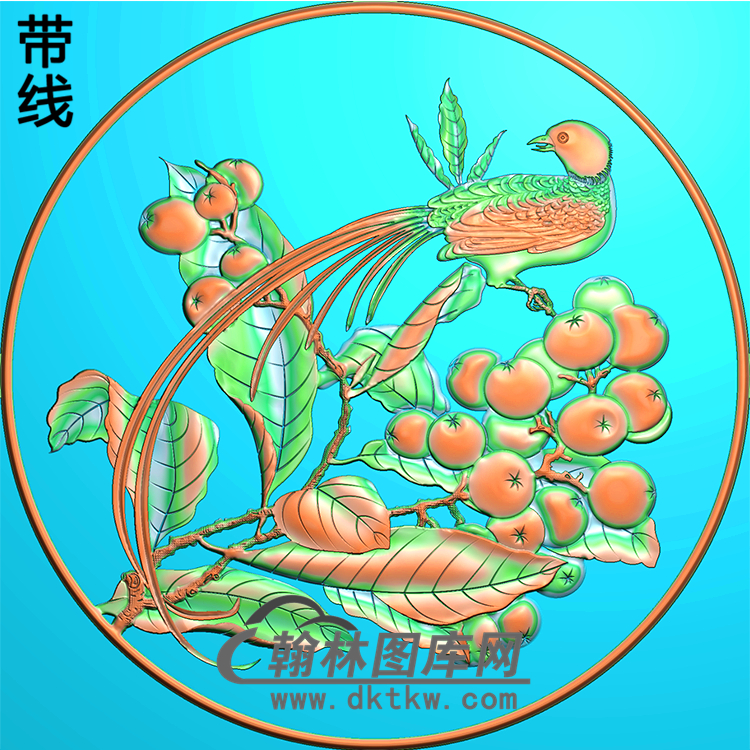 HD-144-花草动物系列精雕图（ZHN-058）展示