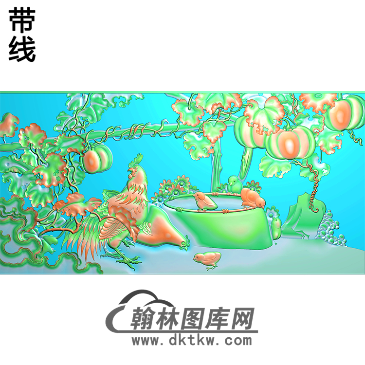 HD-165-花草动物系列精雕图（ZHN-065）展示