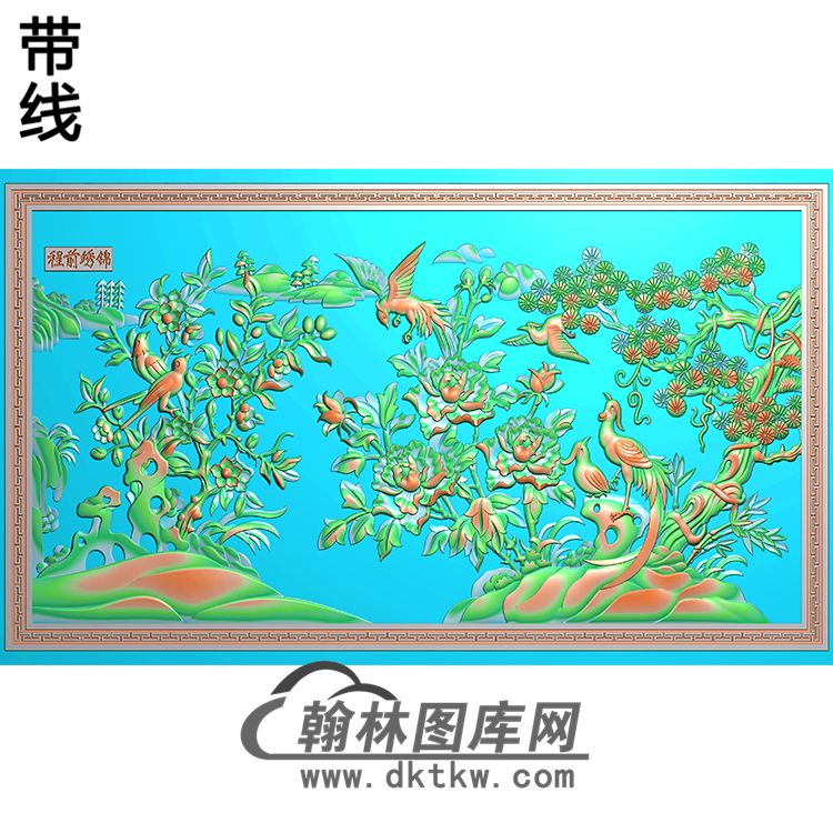 HD-182-花草动物系列精雕图（ZHN-067）展示