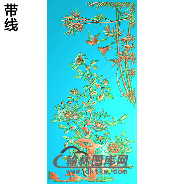 HD-208-花草动物系列精雕图（ZHN-074）展示