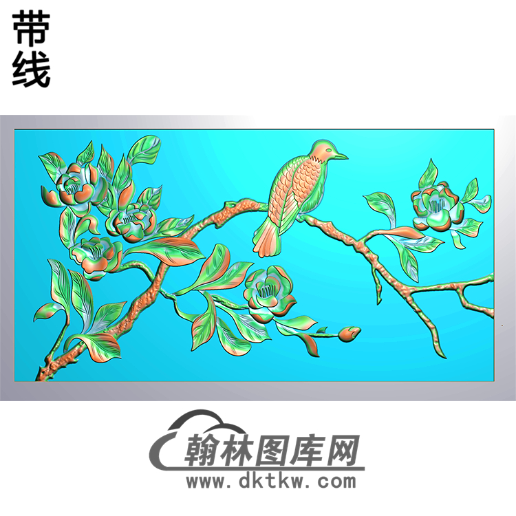 HD-226-花草动物系列精雕图（ZHN-076）展示