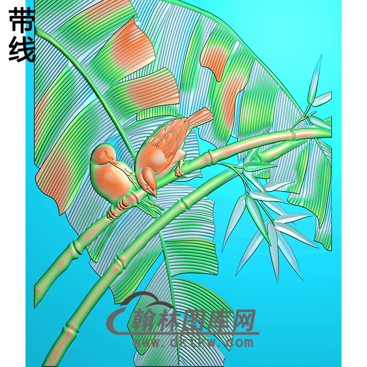 HD-227-花草动物系列精雕图（ZHN-077）展示