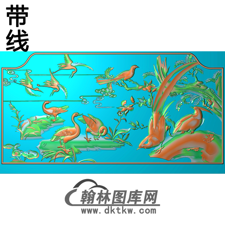 HN-218-花鸟精雕图（ZHN-095）展示