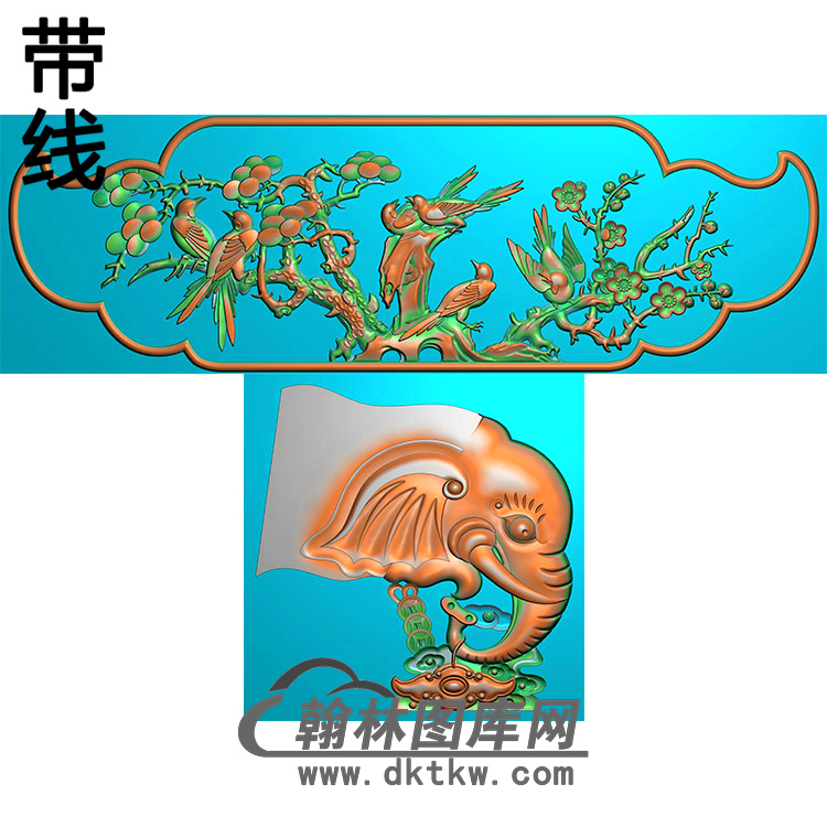 HN-483-花鸟精雕图（ZHN-113）展示