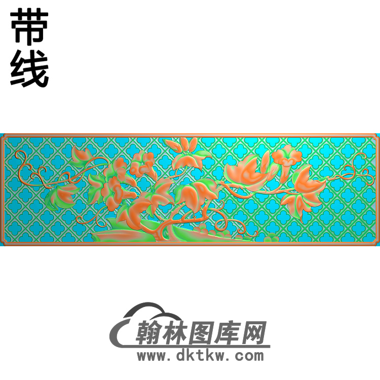 MD-489-喇叭花精雕图（ZHN-159）展示
