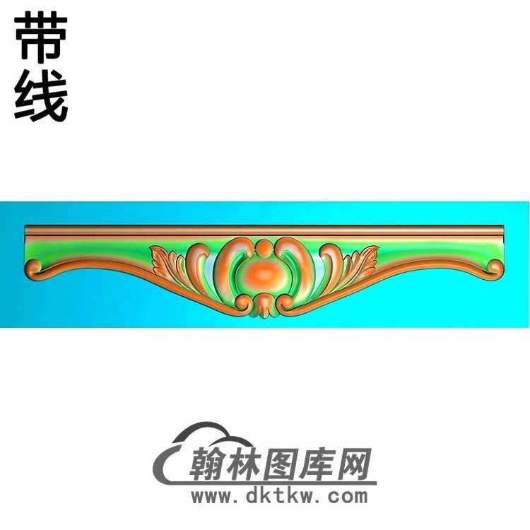 压板.裙板精雕图（QB-005）展示