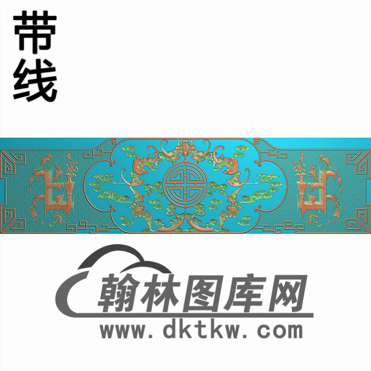 CTBB-002-九龙罗汉床靠背精雕图(CTBB-004)展示