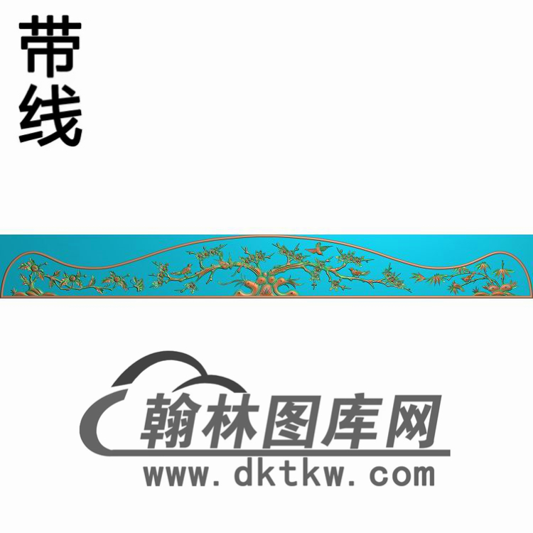 CTBB-012-百子床背上中花板精雕图(CTBB-007)展示