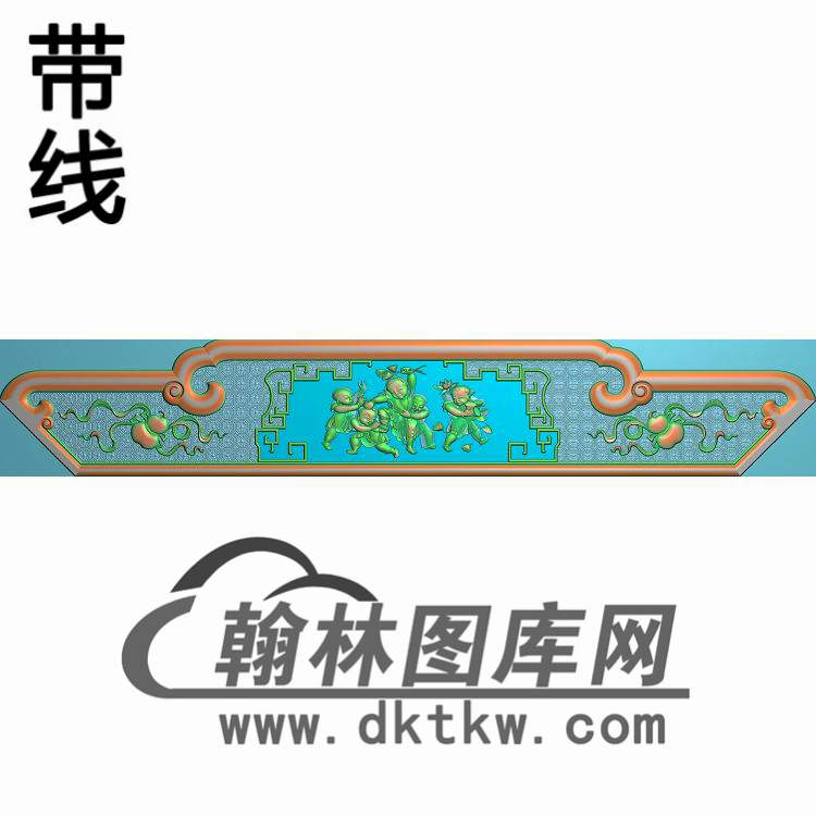 八宝椅背板精雕图(CTBB-033)展示