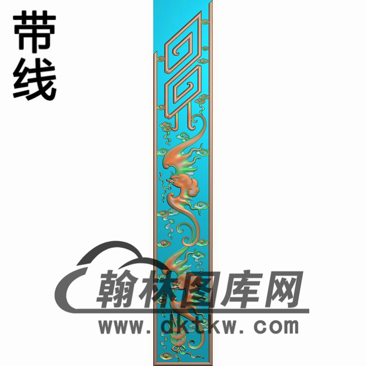 BF-368两个蝙蝠侧面板的精雕图（YB-003）展示
