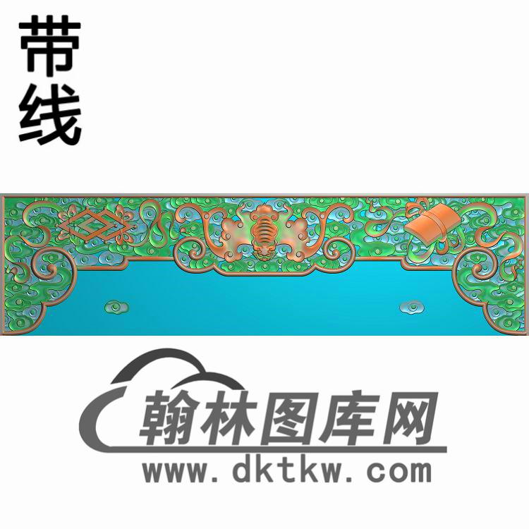 TJYB-1225-大如意沙发侧牙板书精雕图（YB-053）展示