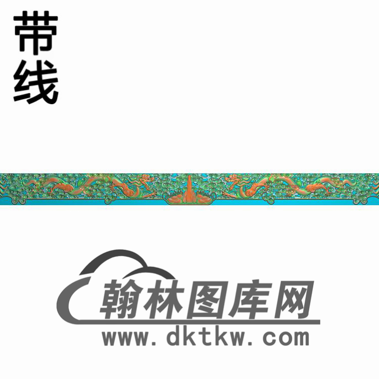 TJYB-1261-清式宫套房床牙料后精雕图（YB-080）展示