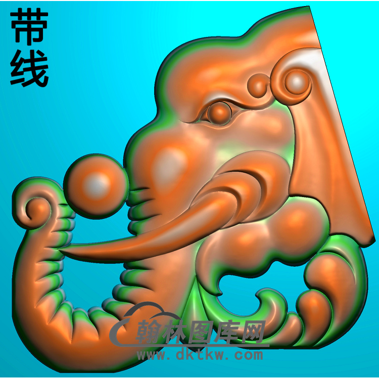 2006年12月16日小象头沙发椅脑精雕图（YN-005）展示