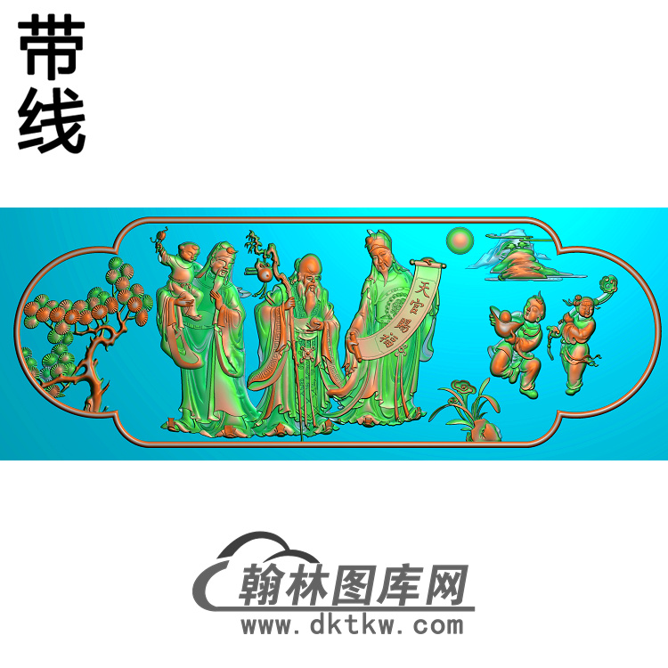 YN-454-椅脑精雕图（YN-034）展示