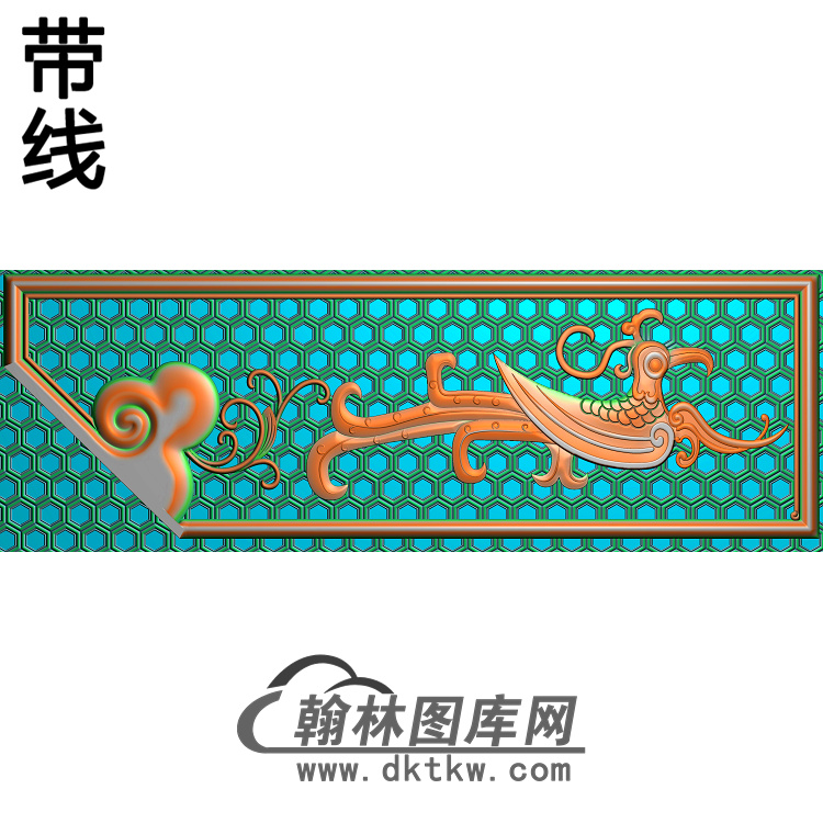 YN-700-长 椅脑 接头 2上精雕图（YN-043）展示