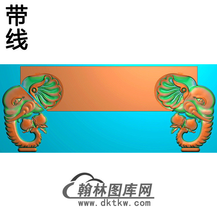 福禄寿餐椅大象椅脑精雕图（YN-058）展示