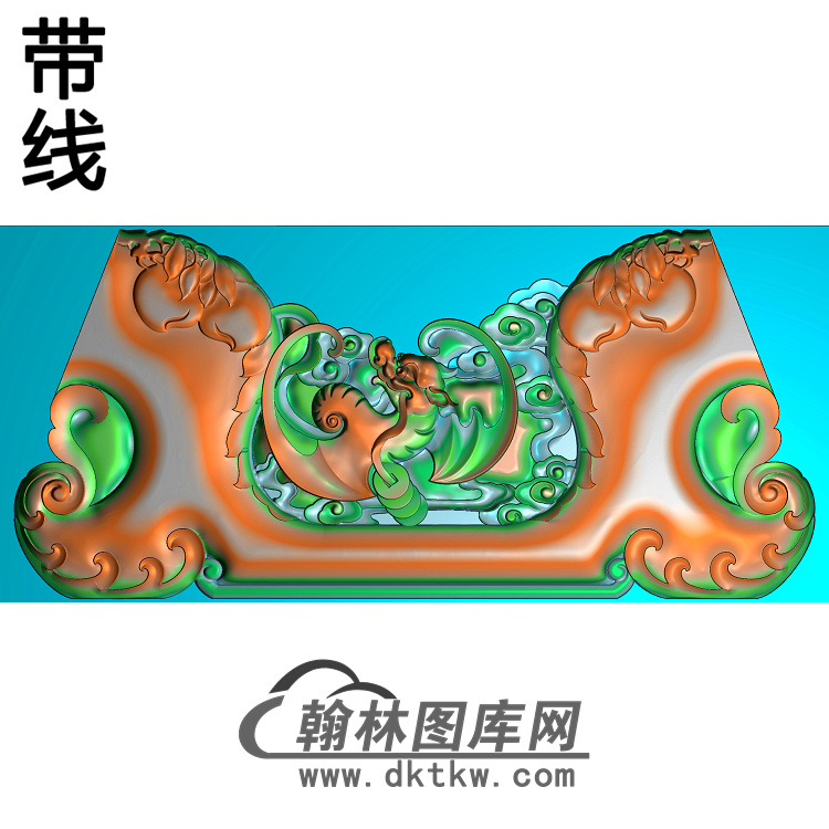 椅脑蝙蝠精雕图（YN-082）展示