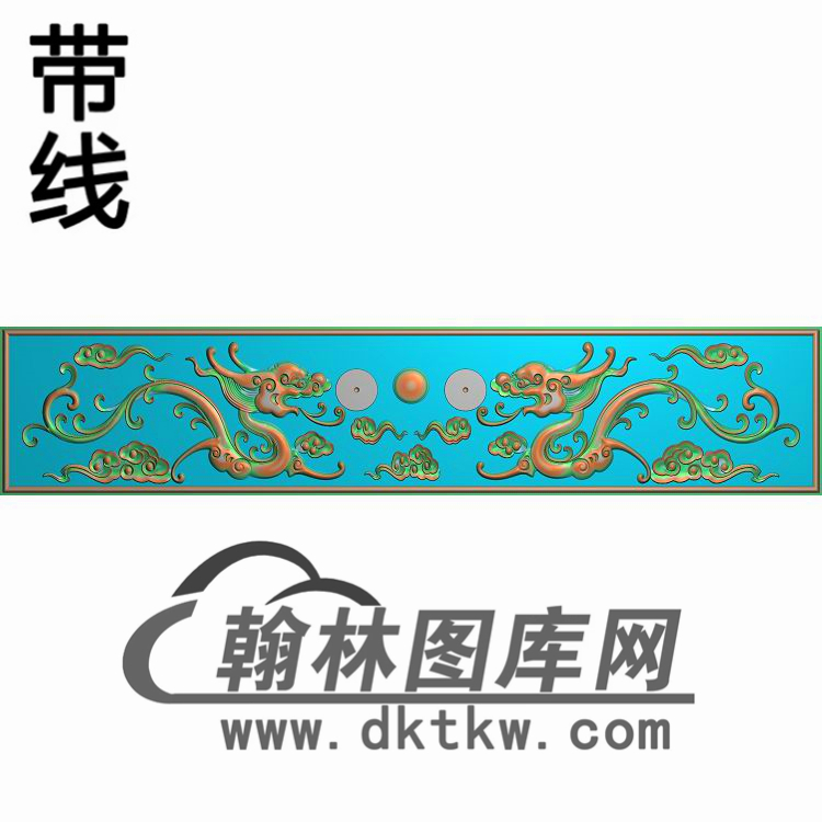 k35草龙抽屉精雕图(CTM-049)展示